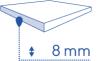 Tjocklek 8 mm